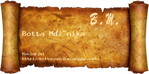 Botta Mónika névjegykártya