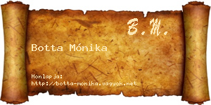Botta Mónika névjegykártya